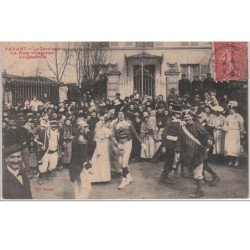 AISNE : PAVANT : la cavalcade vers 1905 - la Noce villageoise -le quadrille - très bon état