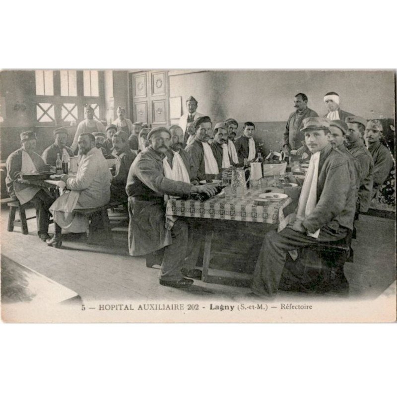 LAGNY: hôpital auxiliaire 202, réfectoire - très bon état