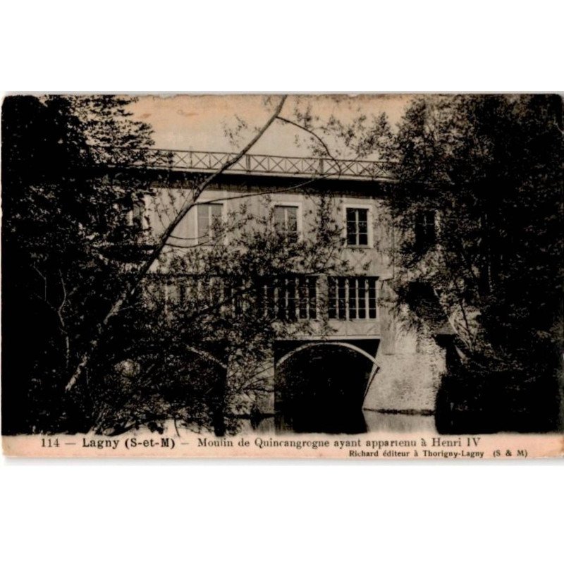 LAGNY: moulin de quincangrogne ayant appartenu à Henri IV - très bon état