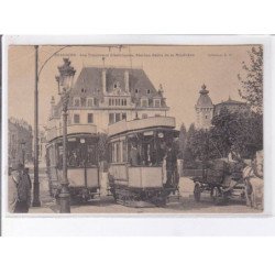 BESANCON: les tramways electriques, station bains de la mouillère - état
