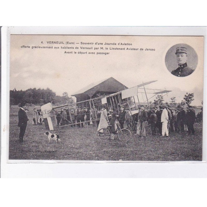 VERNEUIL: souvenir d'une journée d'aviation offerte gracieusement par M. le Lieutenant aviateur de Jansac- très bon état