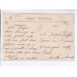 PORNIC: la mi-carême, le char de la cité pornicaise se rendant à la fête 25 mars 1906 - très bon état