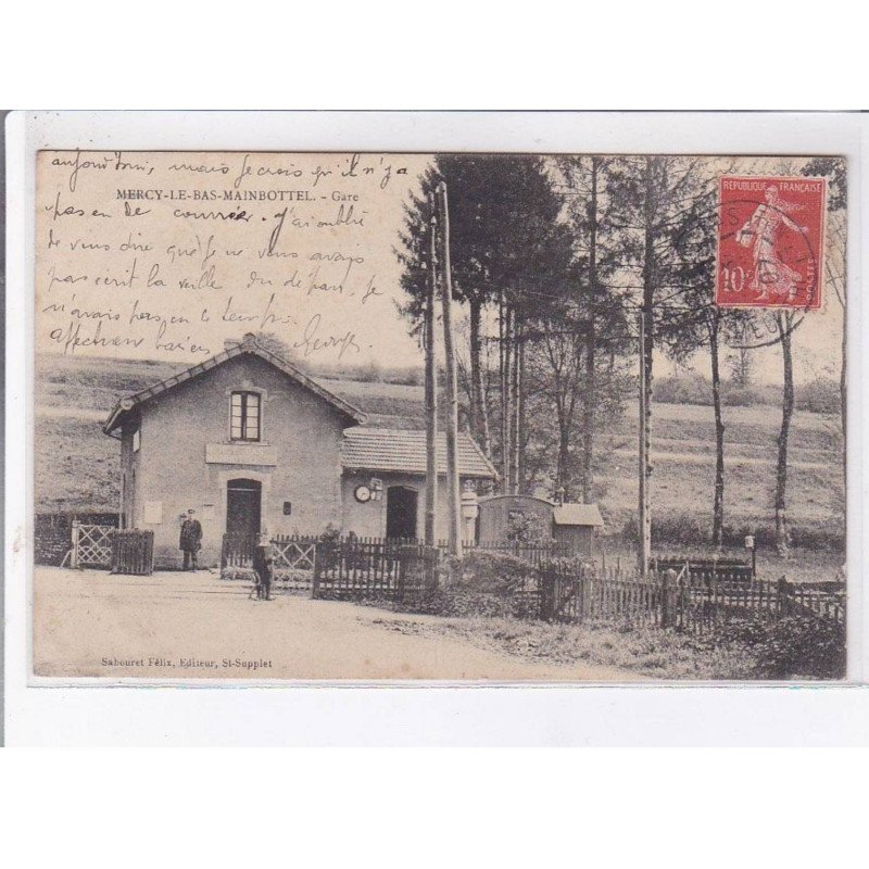 MERCY-le-BAS-MAINBOTTEL: gare - très bon état