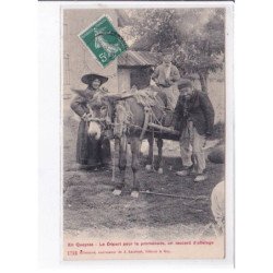 QUEYRAS: le départ pour la promenade un record d'attelage - très bon état