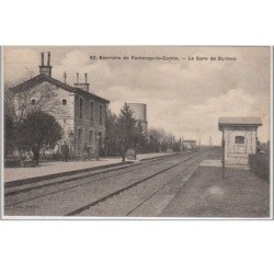 OULMES (environs de Fontenay le Comte) : la gare vers 1910 - très bon état