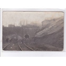 DECAZEVILLE: carte photo du chemin de fer industriel (mines) - état