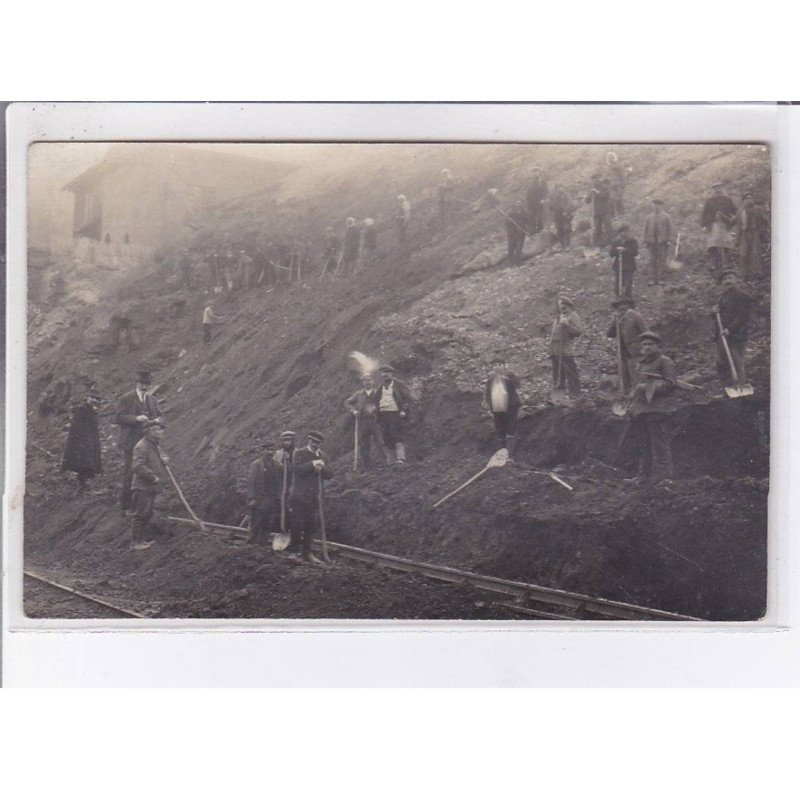 DECAZEVILLE: carte photo du chemin de fer industriel (mines) - très bon état