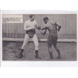 AURILLAC: la boxe entre le nègre Kid-Harris, champion américains et Eugène Arnal - état