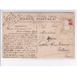 BOURGES: l'avenue de la gare, le service des tramways pendant la crue janvier 1910 - état