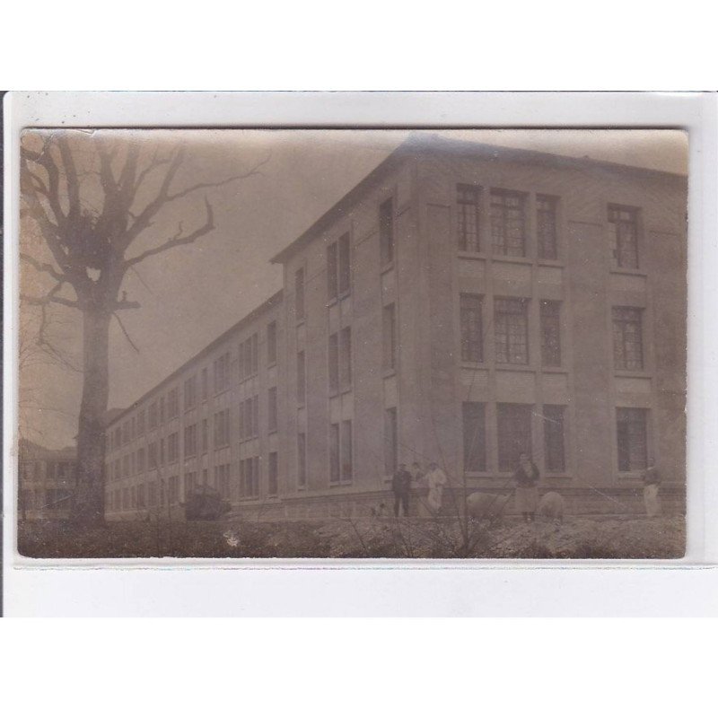 SAINTES: carte photo d'un batiment - cochons - très bon état