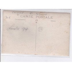 SAINTES: carte photo d'un batiment - cochons - très bon état