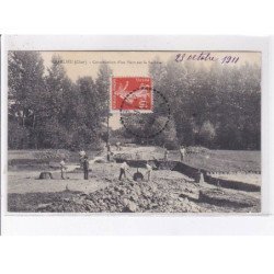 BARLIEU: construction d'un pont sur la sauldre - très bon état