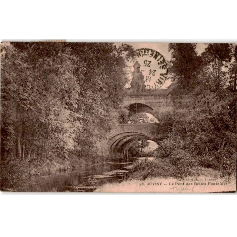 JUVISY-sur-ORGE: le pont des belles fontaines -  état