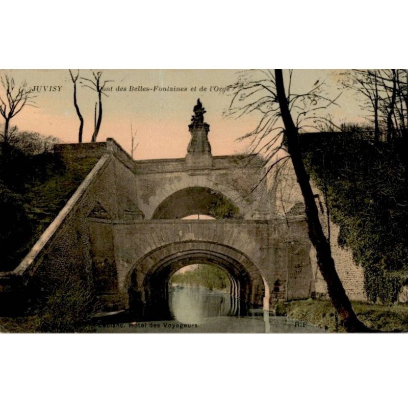JUVISY-sur-ORGE: pont des belles-fontaines et de l'orge - bon état