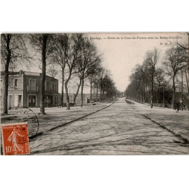 JUVISY-sur-ORGE: route de fontainebleauroute de la cour-de-france avec les belles-fontaines - très bon état