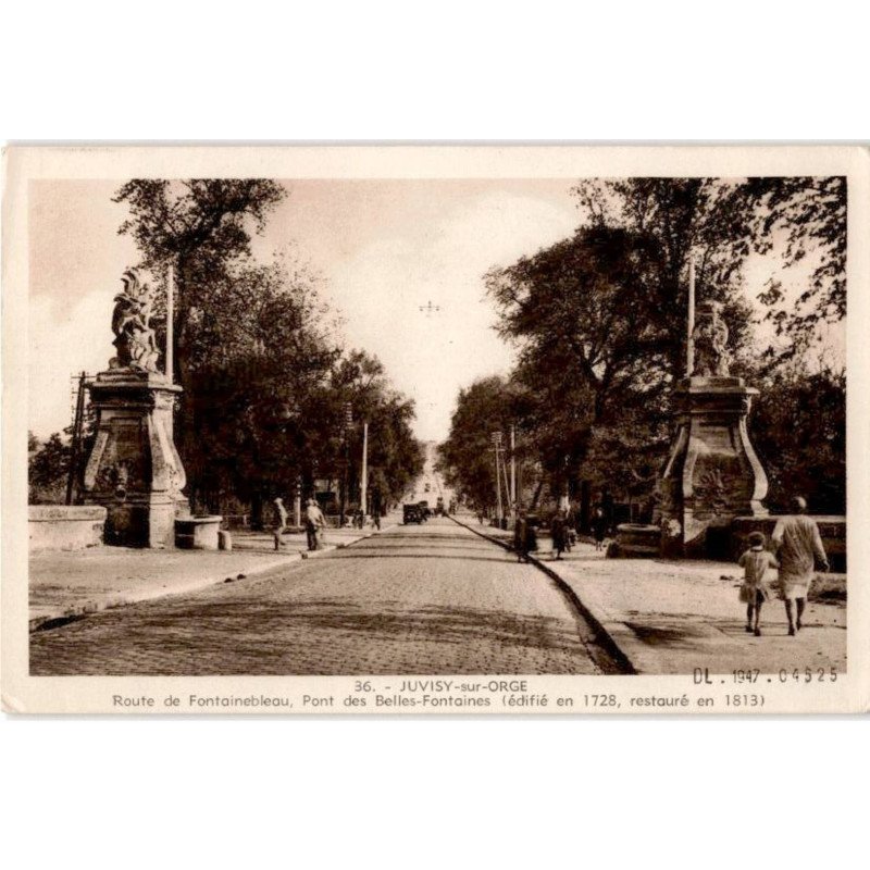 JUVISY-sur-ORGE: route de fontainebleau, pont des belles-fontaines - très bon état
