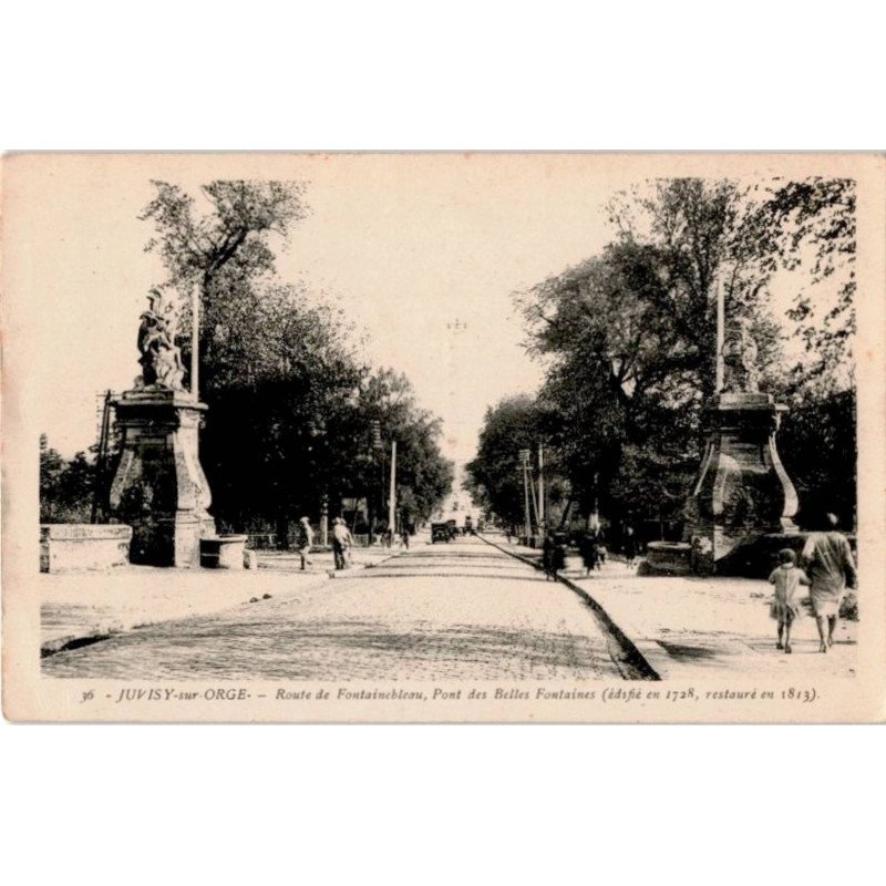 JUVISY-sur-ORGE: route de fontainebleau, pont des belles fontaines - très bon état