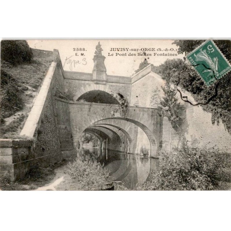 JUVISY-sur-ORGE: le pont des belles fontaines - très bon état