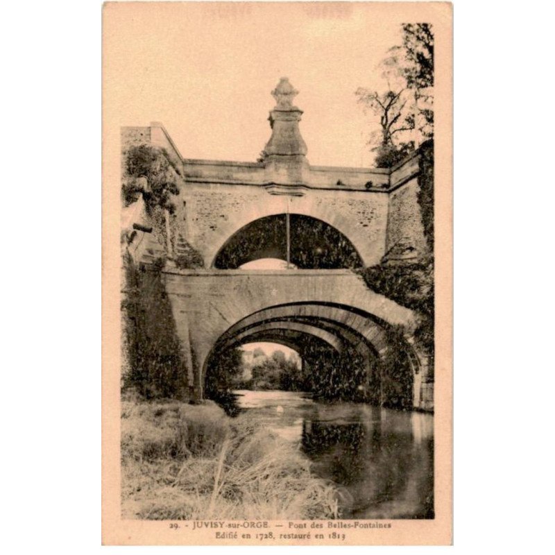 JUVISY-sur-ORGE: le pont des belles-fontaines - très bon état