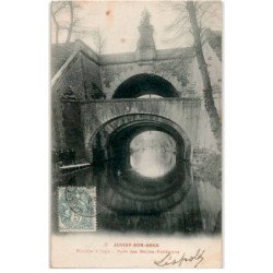 JUVISY-sur-ORGE: rivière d'orge, pont des belles-fontaines - bon état
