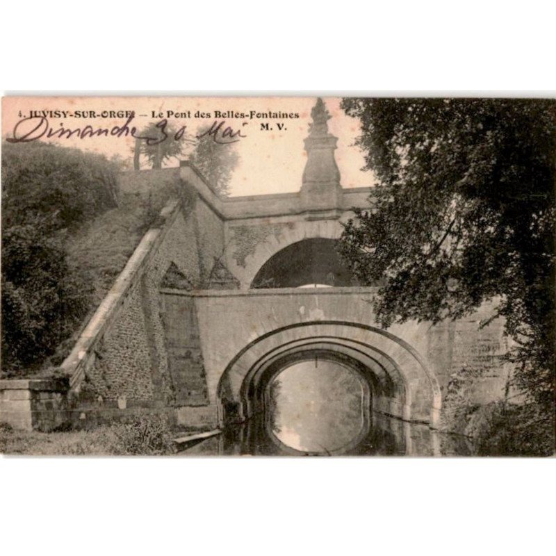 JUVISY-sur-ORGE: le pont des belles-fontaines - bon état