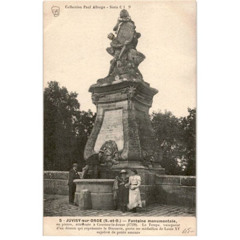 JUVISY-sur-ORGE: fontaine monumentale - très bon état
