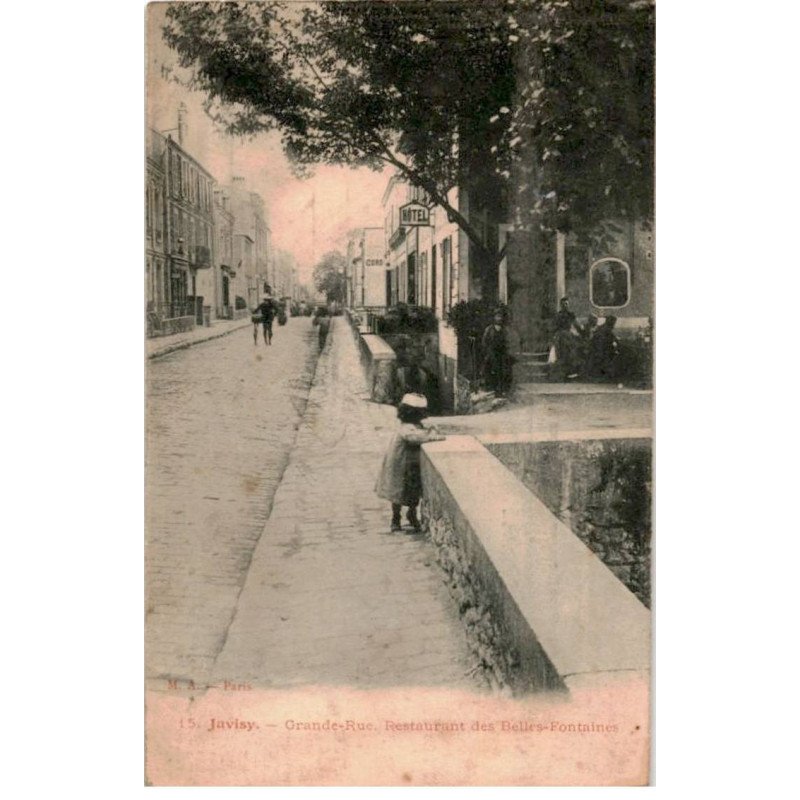 JUVISY-sur-ORGE: grande-rue restaurant des belles-fontaines - très bon état