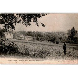 JUVISY-sur-ORGE: avenue de la terrasse et panorama - état
