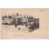 CHAUNY : le marché place de l'hôtel de ville vers 1900 - très bon état