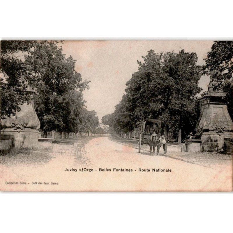 JUVISY-sur-ORGE: belle fontaines, route nationale - bon état