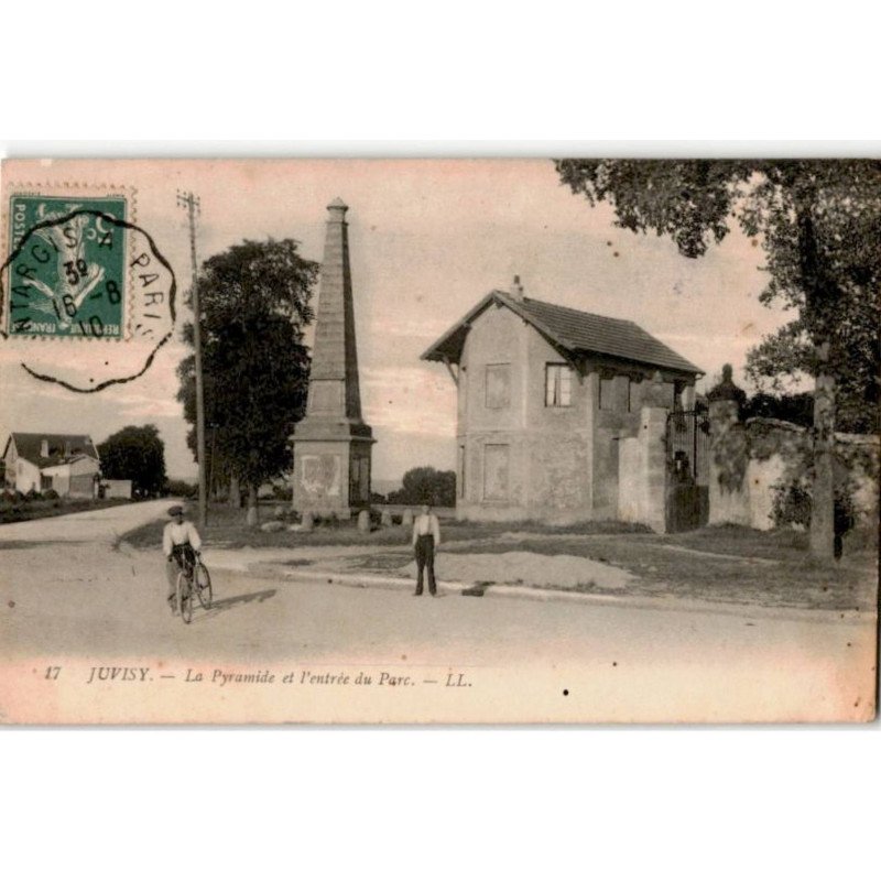 JUVISY-sur-ORGE: la pyramide et l'entrée du parc - bon état
