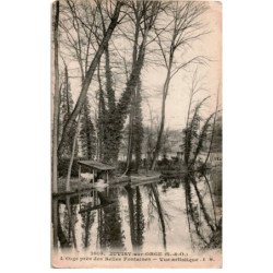 JUVISY-sur-ORGE: l'orge près des belles fontaines, vue artistique - état