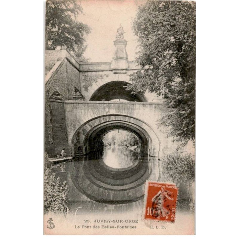 JUVISY-sur-ORGE: le pont des belles-fontaines - très bon état
