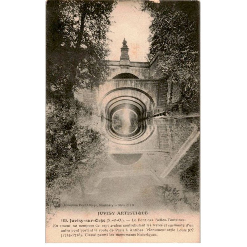 JUVISY-sur-ORGE: le pont des belles-fontaines - bon état