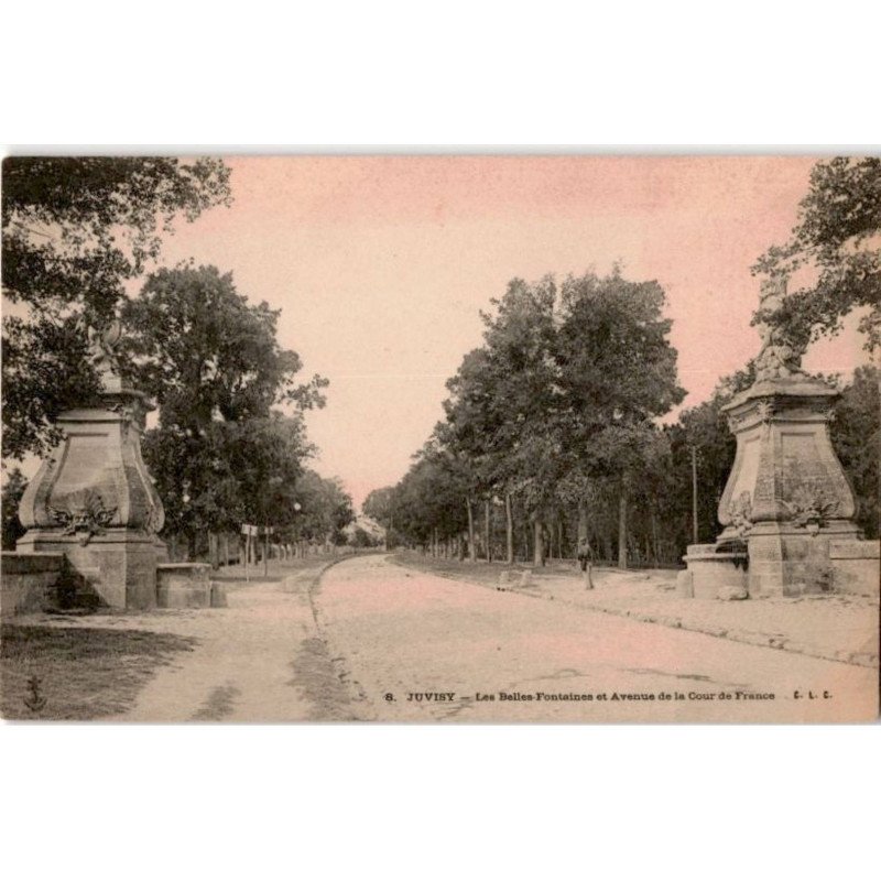 JUVISY-sur-ORGE: les belles fontaines et avenue de la cour de france - très bon état