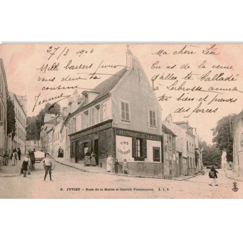 JUVISY-sur-ORGE: rues de la mairie et camille flammarion - très bon état