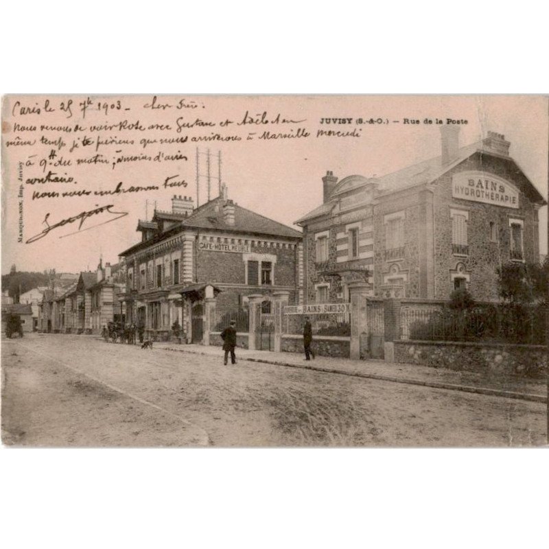 JUVISY-sur-ORGE: rue de la poste - état