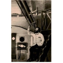 JUVISY-sur-ORGE: camille flammarion à son "quatorial de l'observatoire de juvisy - très bon état