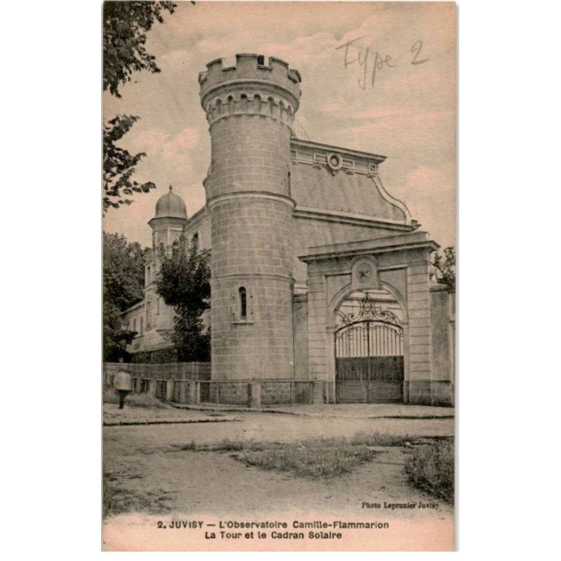 JUVISY-sur-ORGE: observatoire camille-flammarion la tour et le cadran solaire - très bon état