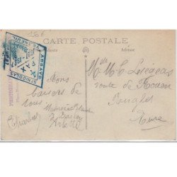 VERNEUIL SUR AVRE : carte photo d' un stand en 1927 - très bon état