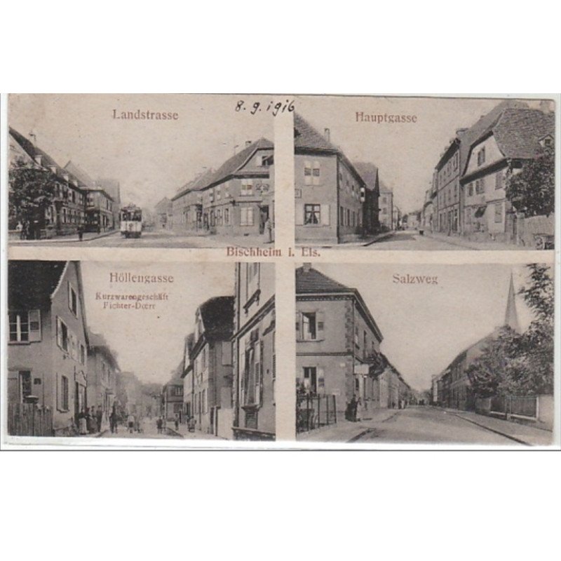 BIESCHHEIM : carte multivue vers 1910 - très bon état BIESCHHEIM : carte multivue vers 1910 - très bon état