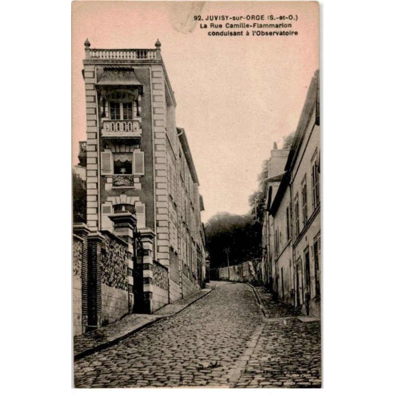 JUVISY-sur-ORGE: la rue camille-flammarion conduisant à l'observatoire - très bon état