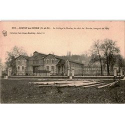 JUVISY-sur-ORGE: le collège saint-charles du côté de l'entrée inauguré en 1913 - très bon état