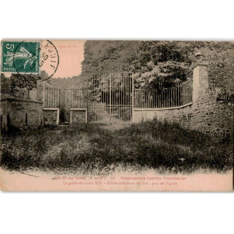 JUVISY-sur-ORGE: observatoire camille flammarion, grille de Louis XIV - état