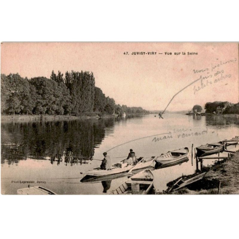 JUVISY-sur-ORGE: vue sur la seine - très bon état