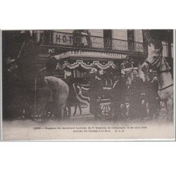 LENS : obsèques du lieutenant LAUTOUR en 1906 - très bon état