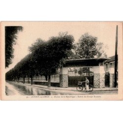 JUVISY-sur-ORGE: avenue de la république, entrée du groupe scolaire - très bon état