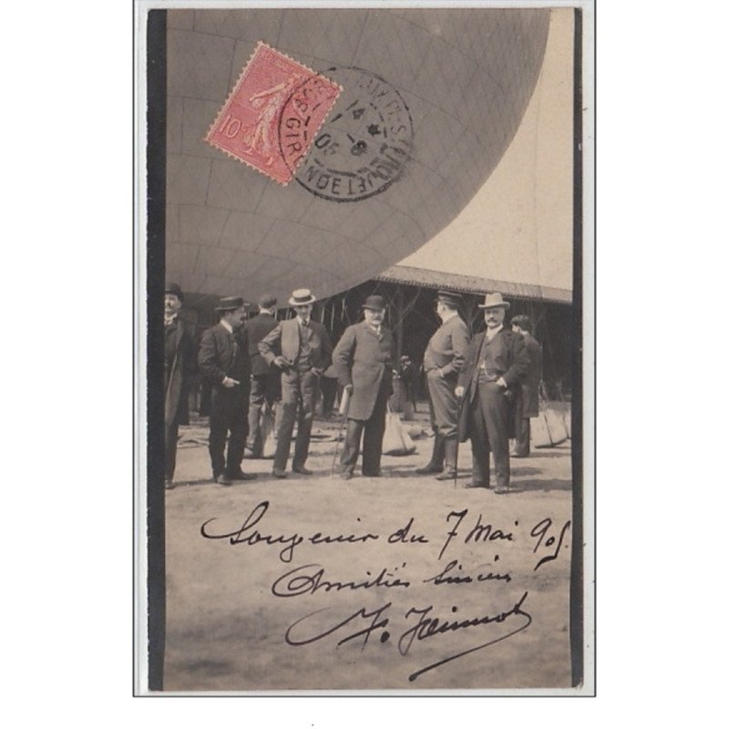 BORDEAUX : carte photo du ballon rond pris le 7 mai 1905 - très bon état