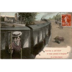 JUVISY-sur-ORGE: j'arrive à juvisy et vous envoie le bonjour - très bon état