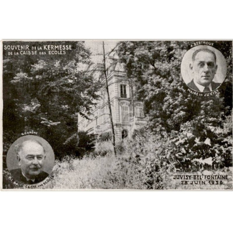 JUVISY-sur-ORGE: souvenir de la kermesse de la caisse des écoles - très bon état